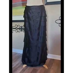 Adrianna Papell Evening Essentials Black Layered Skirt